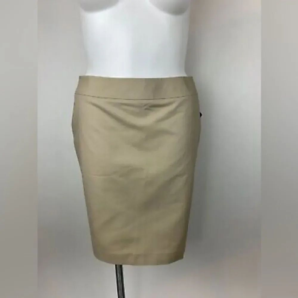 NEW Halogen Nordstrom Tan KhakiβPencil Straight Skirt 12